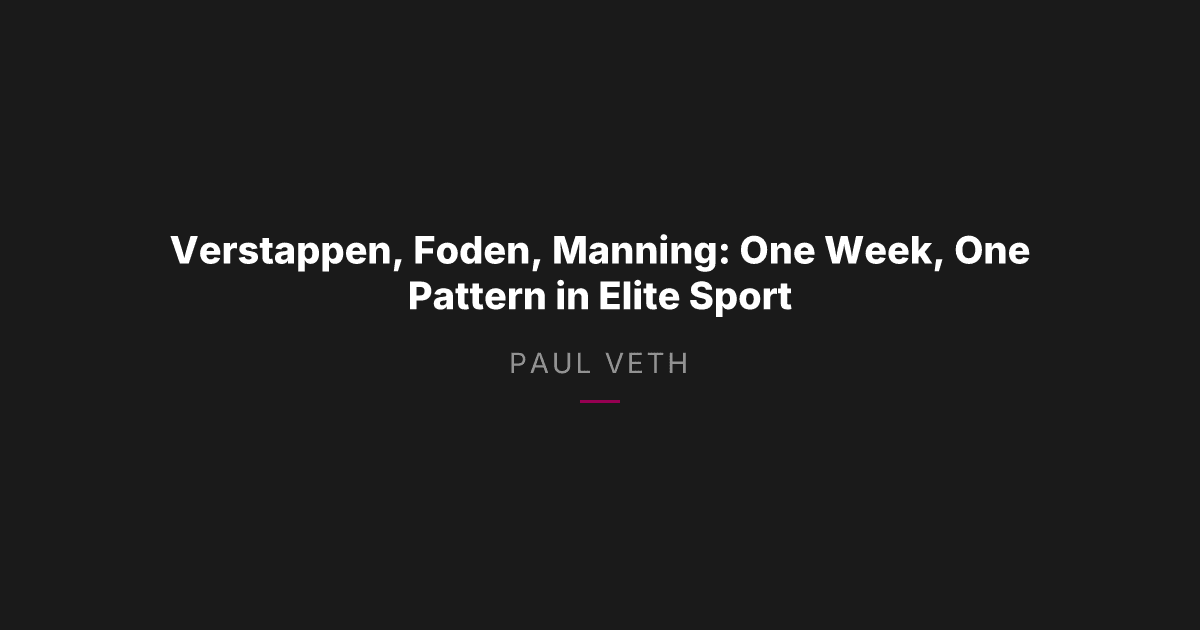 2026 Elite Athlete Trends: When Identity Breaks Down