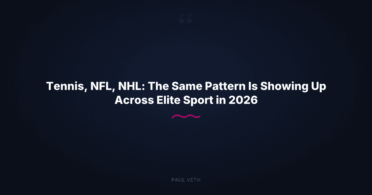 2026 Elite Sport Trends: Identity Decides Who Wins Under Pressure