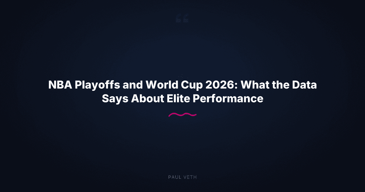 2026 NBA & World Cup: What Elite Competition Data Reveals