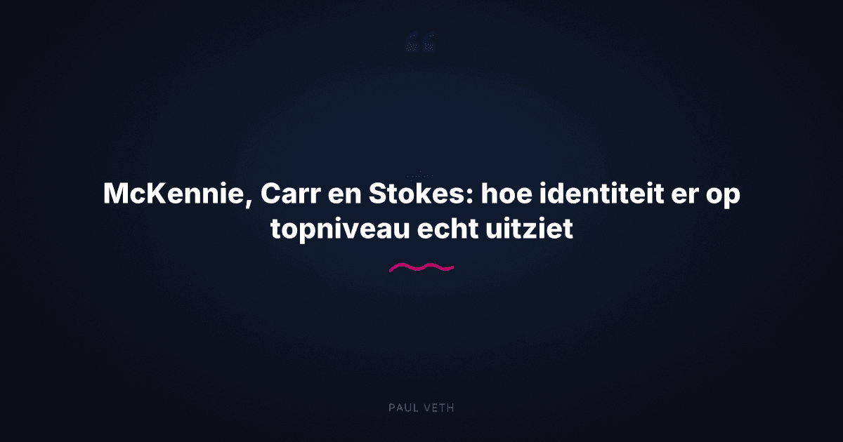 Hoe topsporters een identiteit bouwen die twijfel overleeft