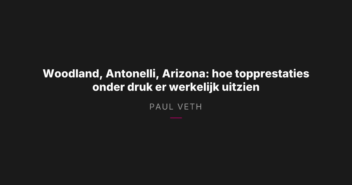 Hoe presteren topsporters onder maximale druk?