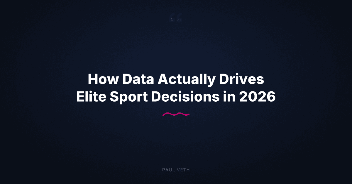How Data Actually Drives Elite Sport Decisions in 2026