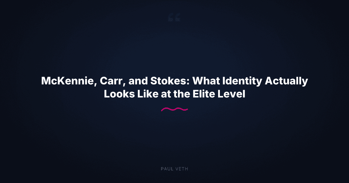 How Elite Athletes Build Identity That Outlasts Doubt