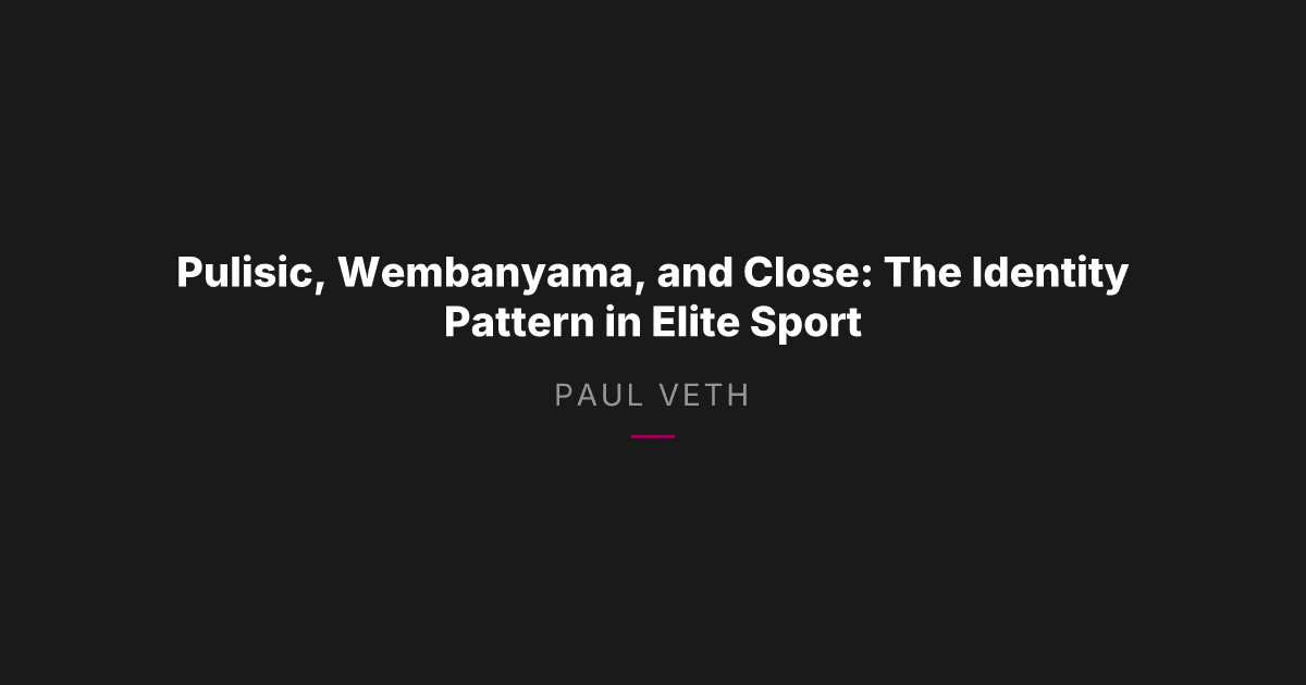 How Elite Athletes Handle Pressure: Identity Over Performance Anxiety