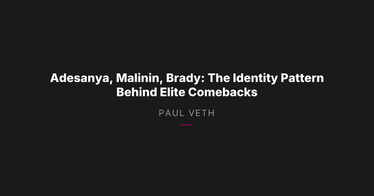 How Elite Athletes Stay Motivated After the Peak