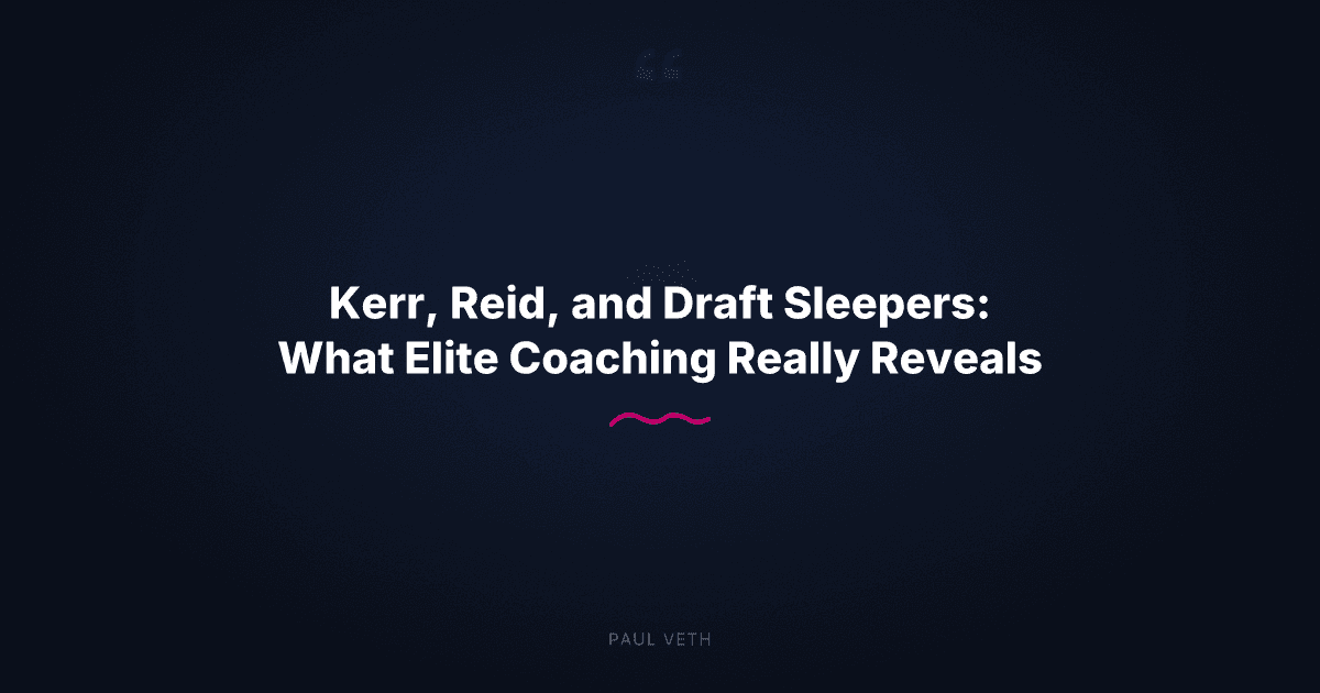 How Elite Coaches Stay Sharp: Identity Under Pressure