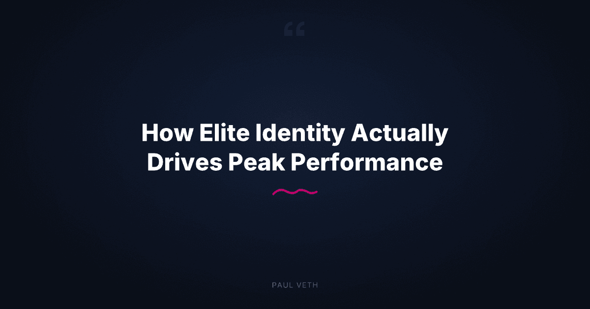 How Elite Identity Actually Drives Peak Performance