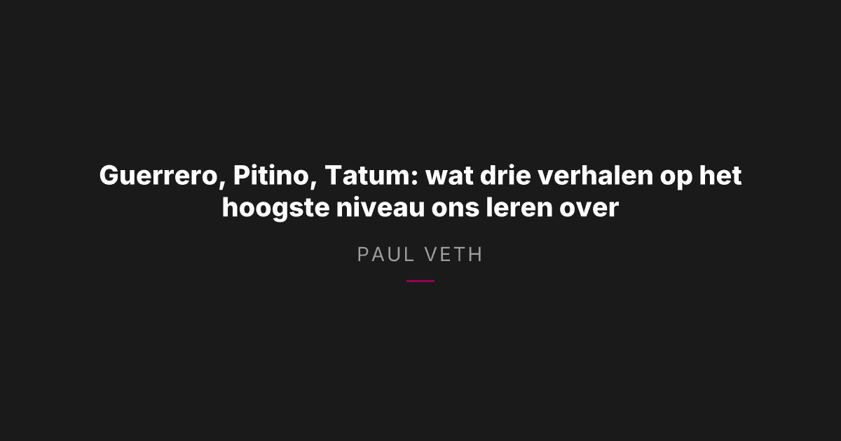 Hoe identiteit onder druk topatleten onderscheidt van de rest