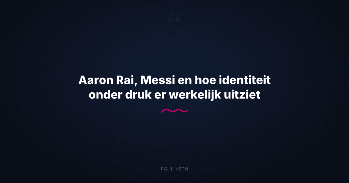 Hoe identiteit onder druk het verschil maakt bij topsporters