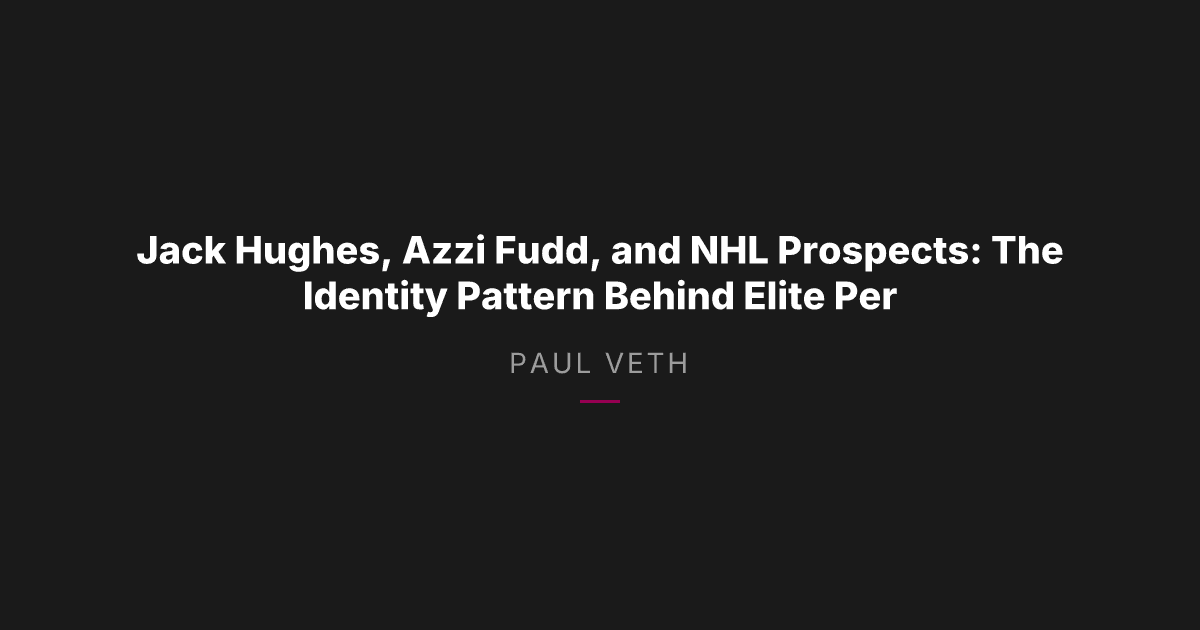 How Identity Shapes Elite Athletes When the Spotlight Shifts