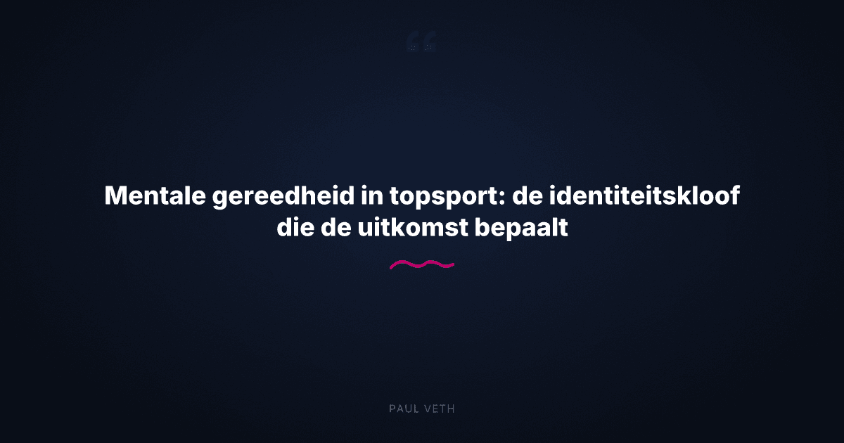 Hoe mentale gereedheid het verschil maakt tussen winnaars en bijna-winnaars in topsport