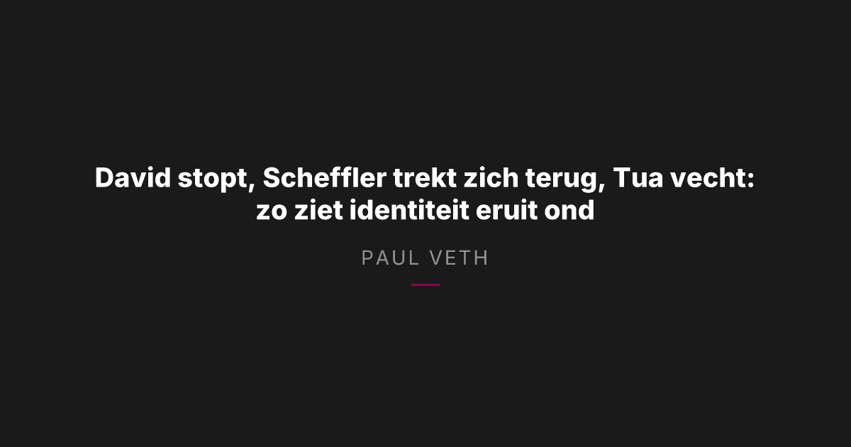 Drie sporters, drie momenten: zo ziet identiteit eruit onder druk