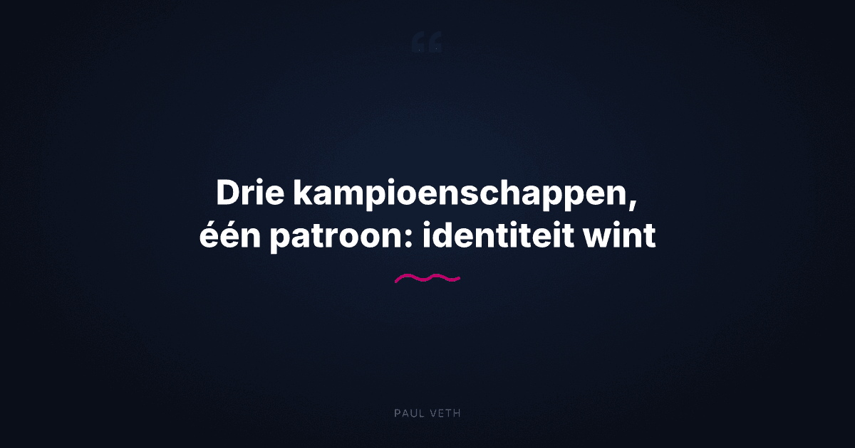 Hoe topprestaties beginnen bij identiteit: drie gevallen die het bewijzen